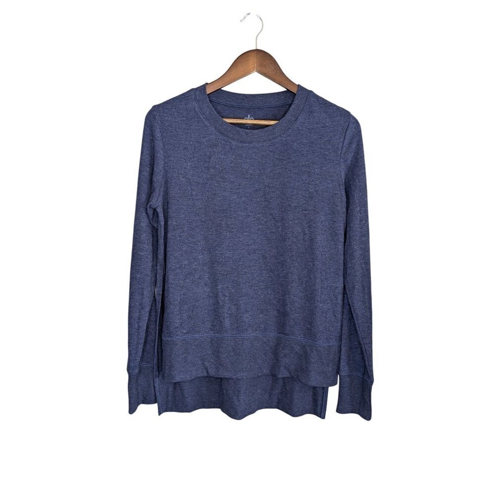 ALO Yoga Blue Long-Sleeve Pullover Top